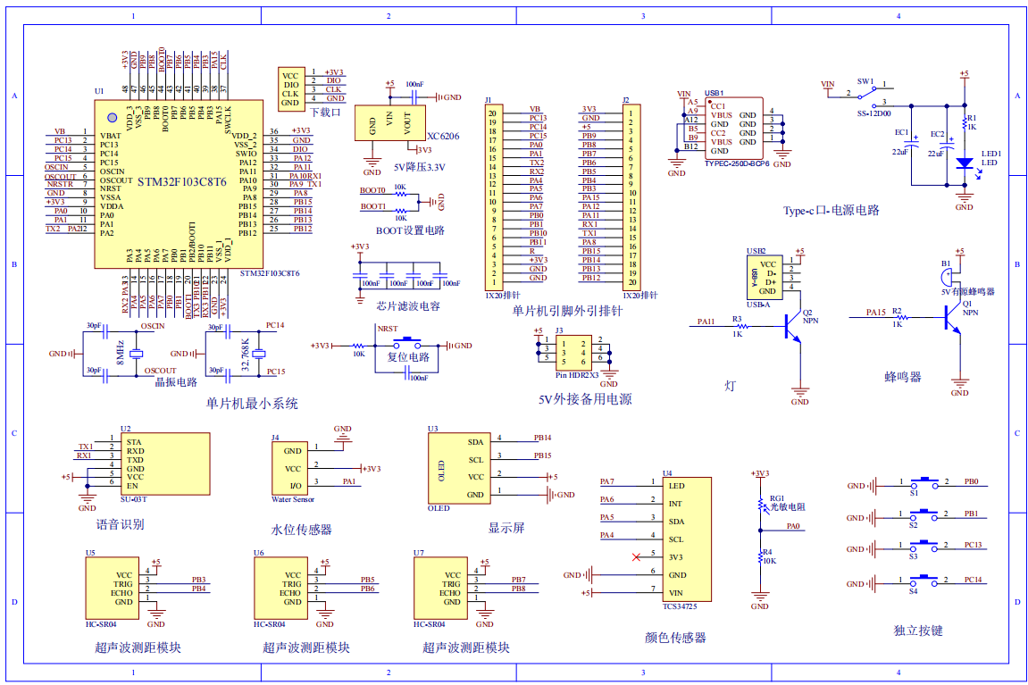 S2600401M基于stm32单片机的盲人导航系统